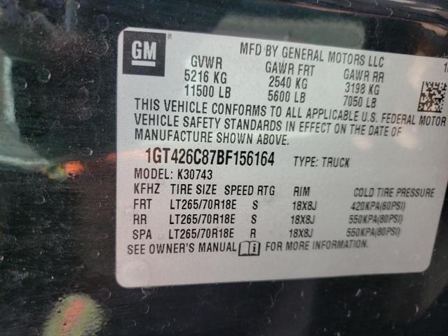 Photo 10 from auction – 2011 GMC SIERRA K35 with VIN 1GT426C87BF156164