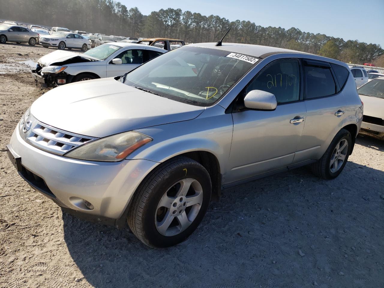 Photo 2 from auction – 2004 NISSAN MURANO SL with VIN JN8AZ08T44W224727