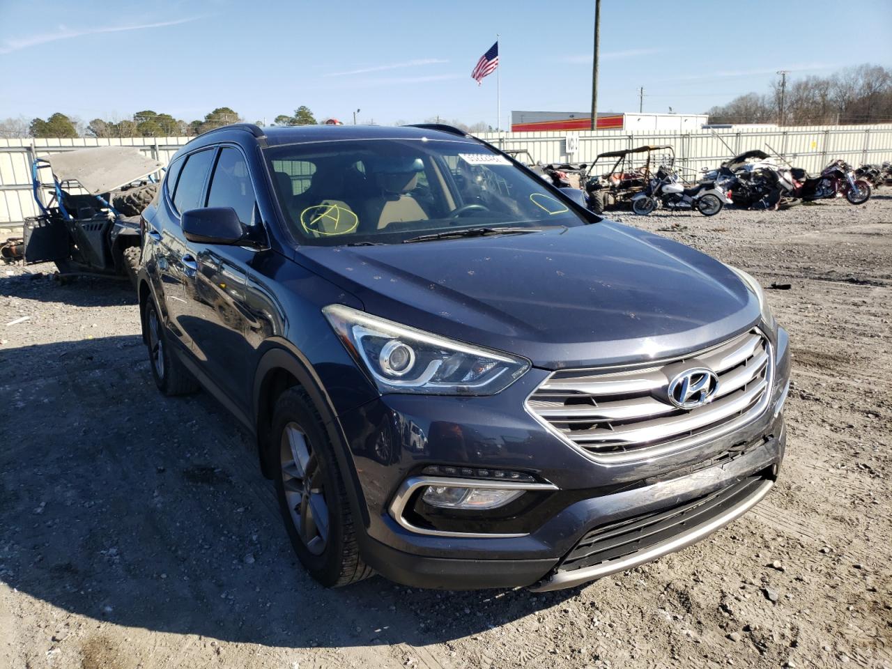 HYUNDAI SANTA FE 2017 with VIN 5NMZU3LB0HH019914 - Photo from auction