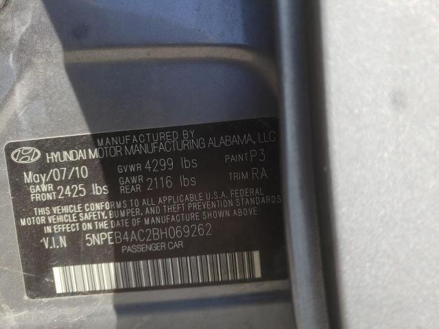 Photo 10 from auction – 2011 HYUNDAI SONATA GLS with VIN 5NPEB4AC2BH069262