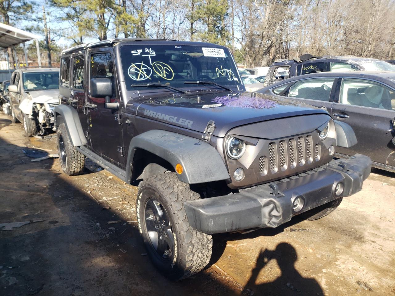 Photo 1 from auction – 2016 JEEP WRANGLER U with VIN 1C4BJWDG4GL176395