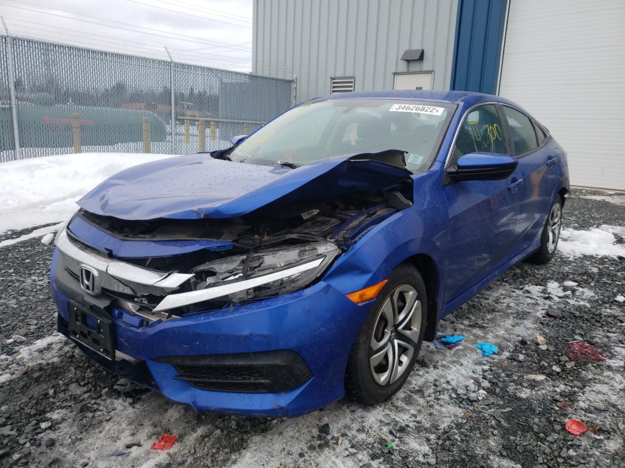 Photo 2 from auction – 2016 HONDA CIVIC LX with VIN 2HGFC2F54GH037124