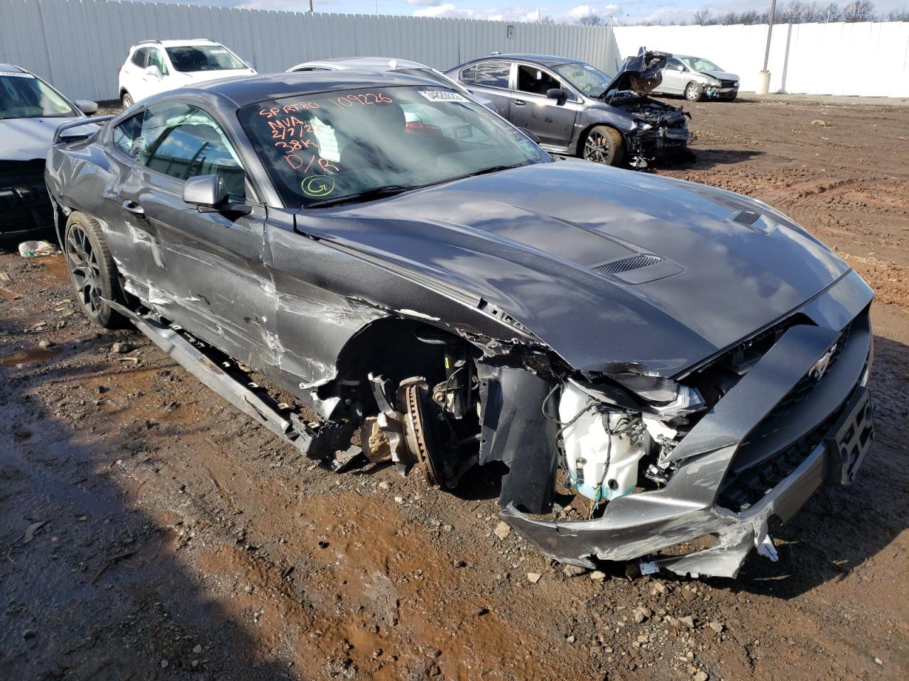 FORD MUSTANG 2019 with VIN 1FA6P8TH3K5141257 - Photo from auction