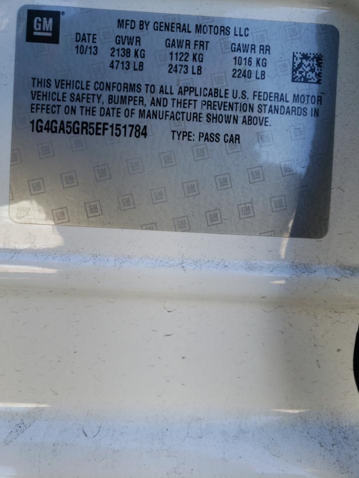 Photo 10 from auction – 2014 BUICK LACROSSE with VIN 1G4GA5GR5EF151784