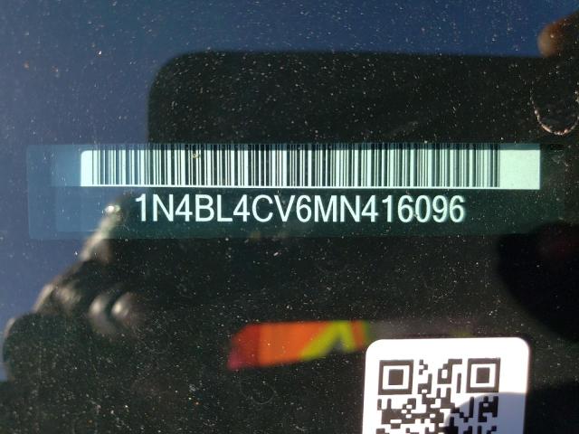 Photo 10 from auction – 2021 NISSAN ALTIMA SR with VIN 1N4BL4CV6MN416096