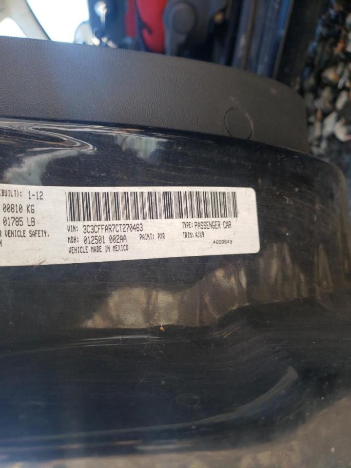 Photo 10 from auction – 2012 FIAT 500 POP with VIN 3C3CFFAR7CT270463