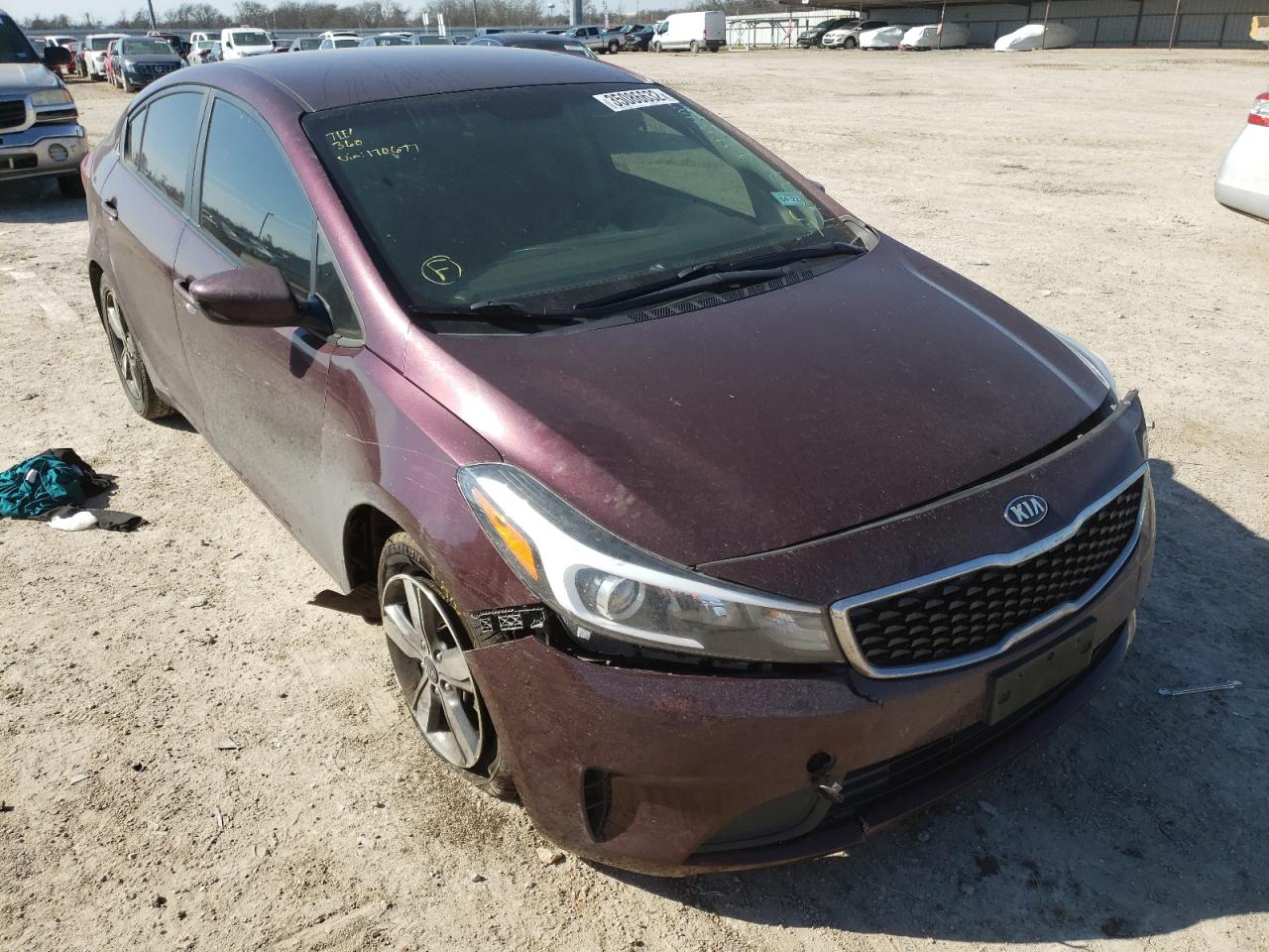 KIA FORTE LX 2018 with VIN 3KPFL4A70JE170677 - Photo from auction