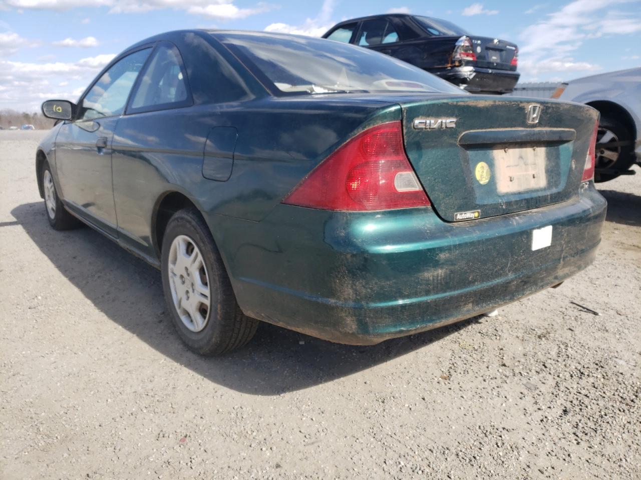 Photo 3 from auction – 2001 HONDA CIVIC LX with VIN 1HGEM22581L115204