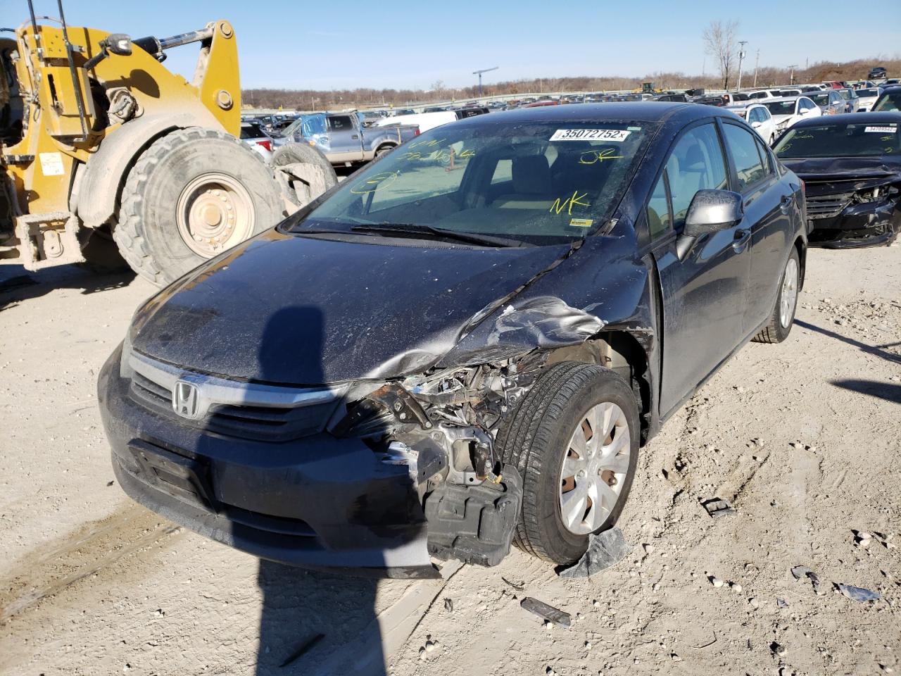 Photo 9 from auction – 2012 HONDA CIVIC LX with VIN 19XFB2F50CE080124