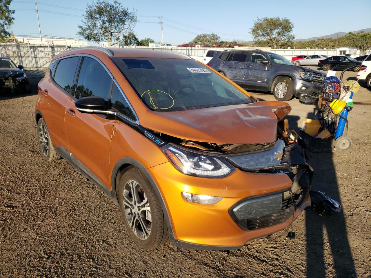 CHEVROLET BOLT EV PR 2017 with VIN 1G1FX6S05H4128527 - Photo from auction