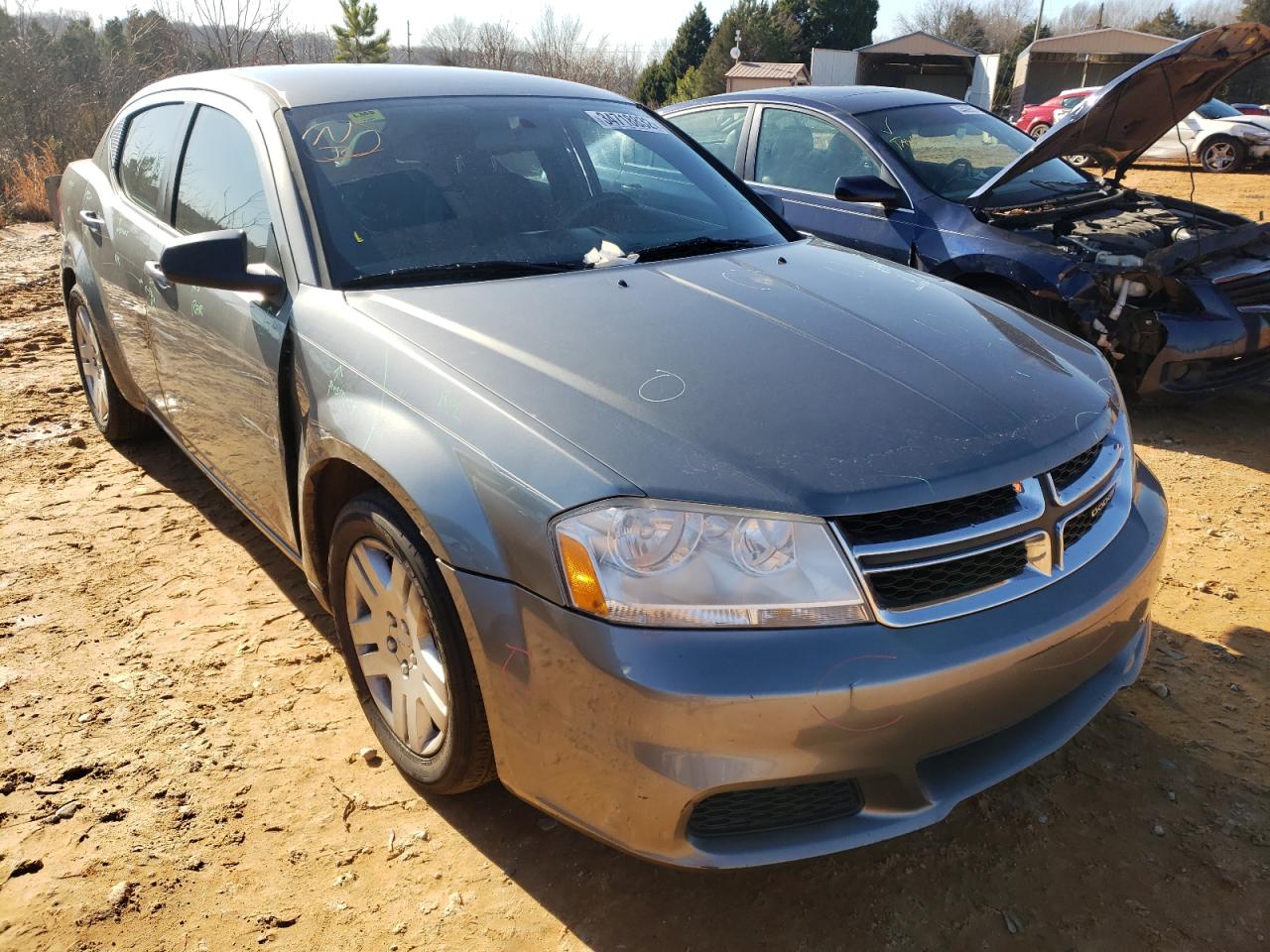 DODGE AVENGER SE 2012 with VIN 1C3CDZAB1CN203738 - Photo from auction