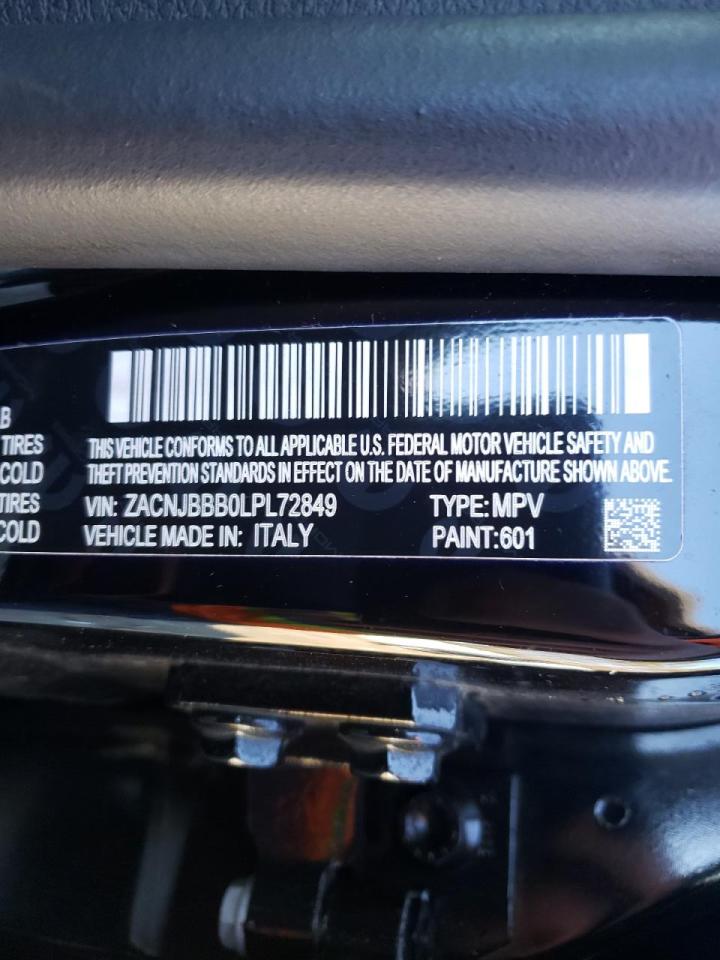 Photo 10 from auction – 2020 JEEP RENEGADE L with VIN ZACNJBBB0LPL72849