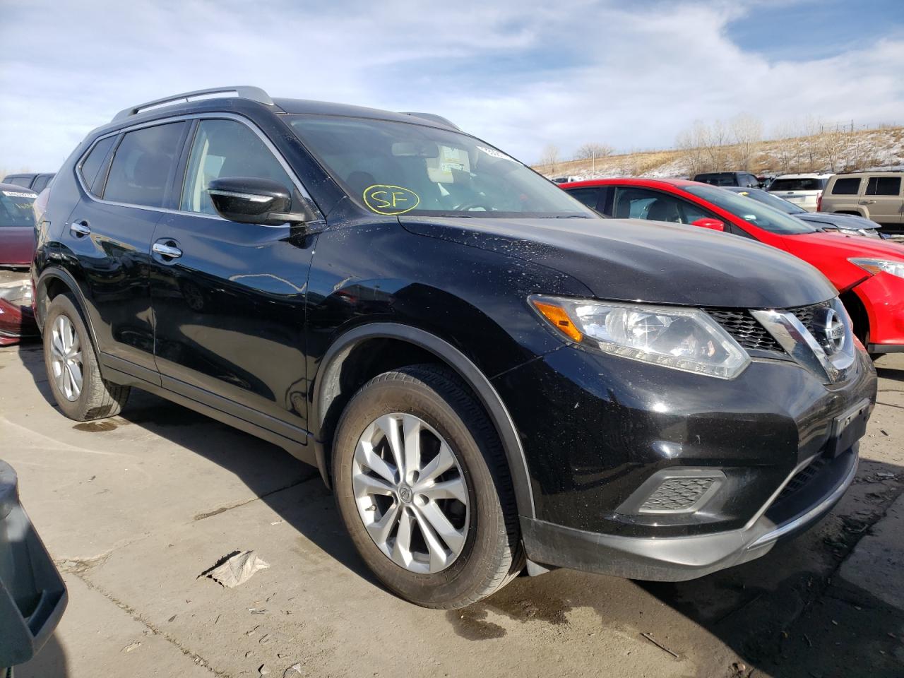 NISSAN ROGUE S 2015 with VIN KNMAT2MV1FP523878 - Photo from auction