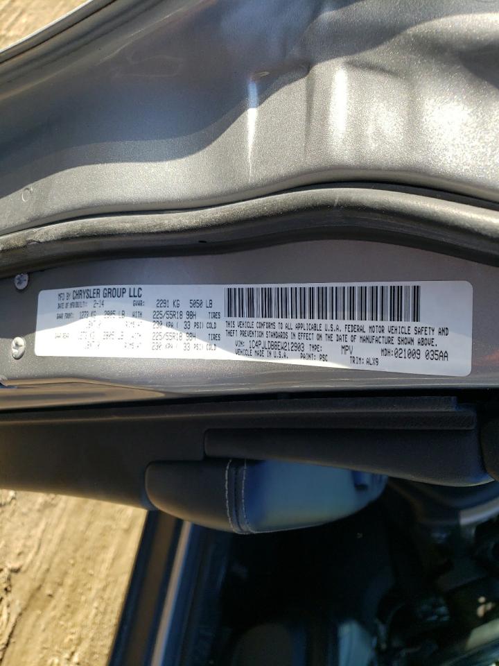 Photo 10 from auction – 2014 JEEP CHEROKEE L with VIN 1C4PJLDB8EW212903