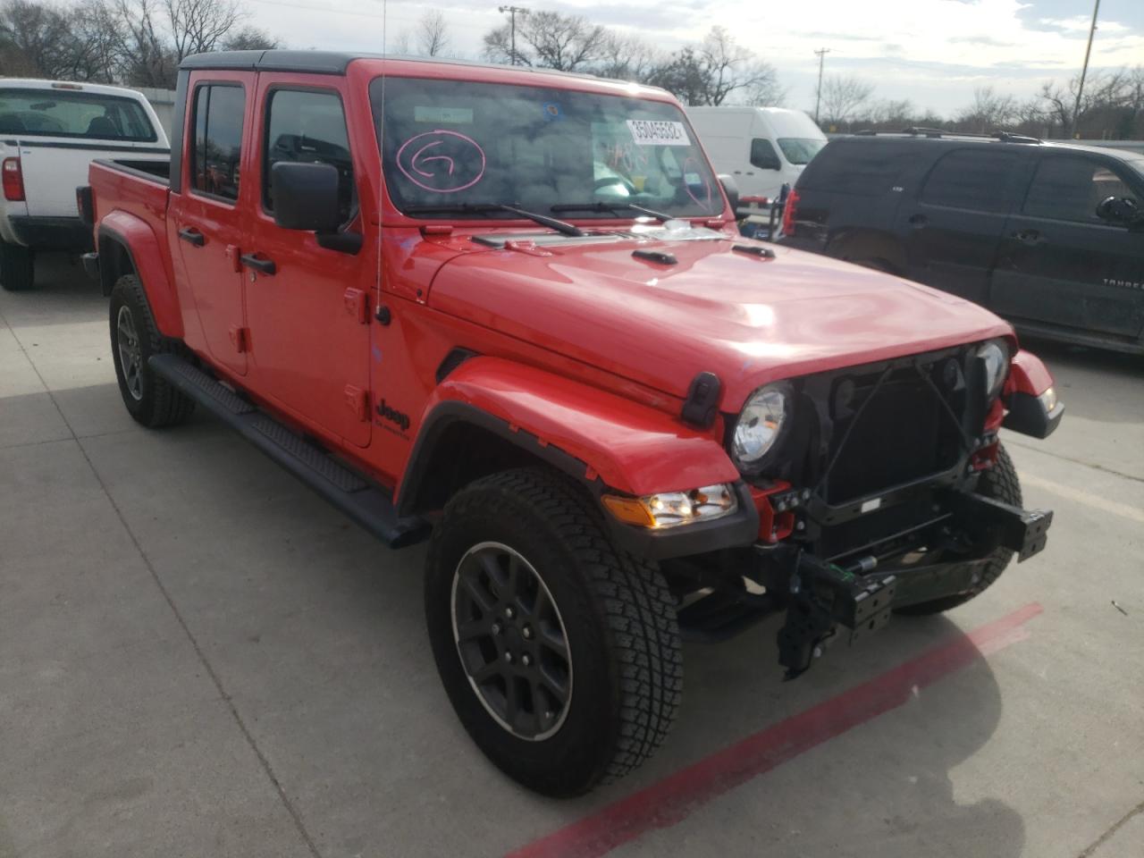 JEEP GLADIATOR 2020 with VIN 1C6HJTAG4LL213962 - Photo from auction