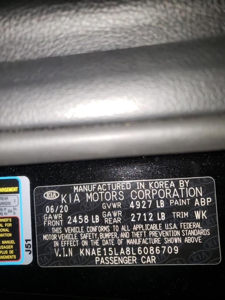 Photo 10 from auction – 2020 KIA STINGER with VIN KNAE15LA8L6086709