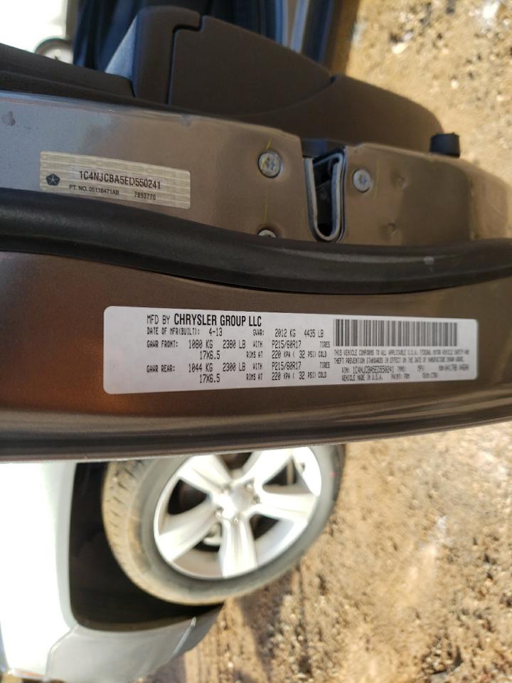 Photo 10 from auction – 2014 JEEP COMPASS SP with VIN 1C4NJCBA5ED550241