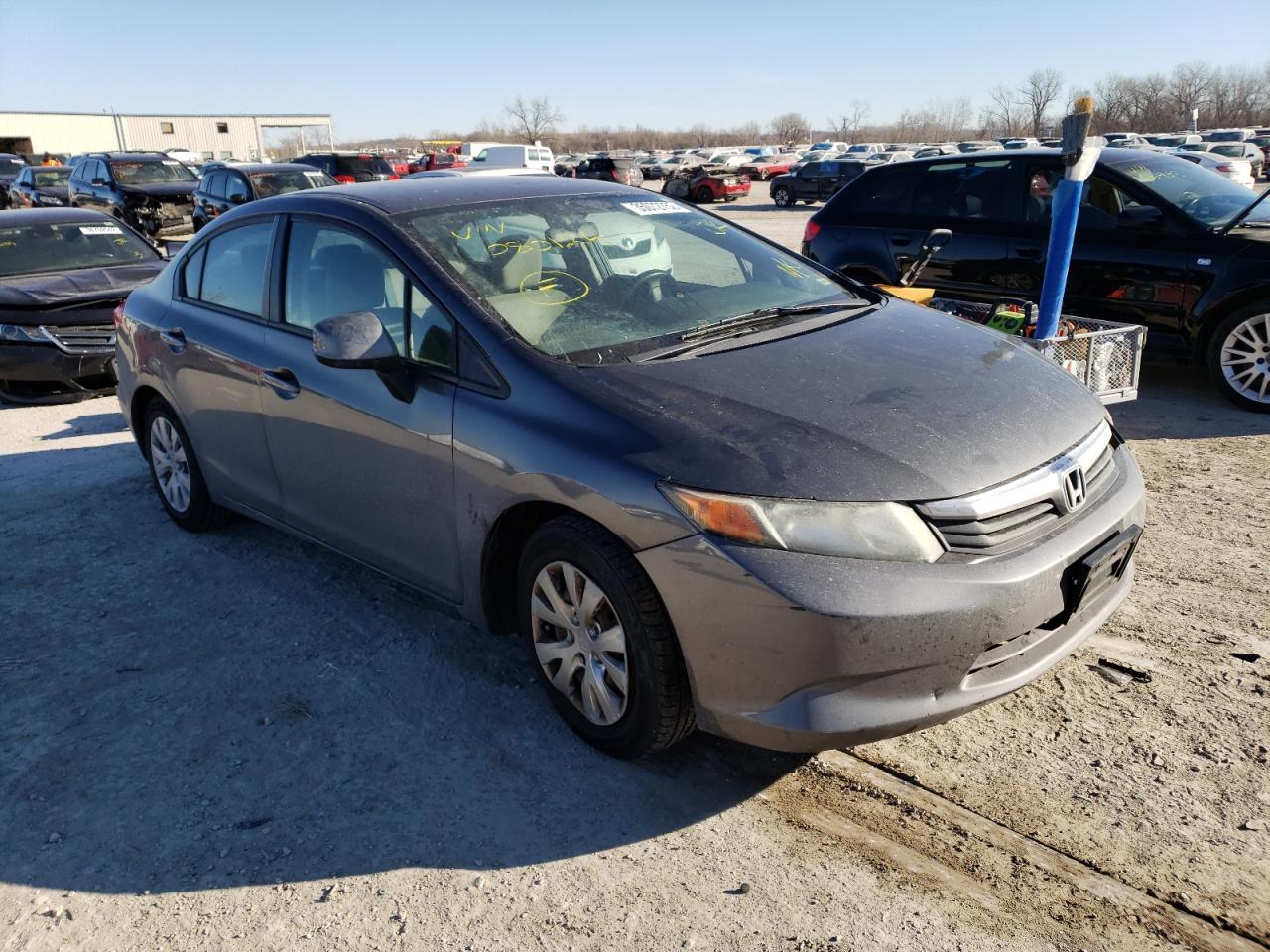 HONDA CIVIC LX 2012 with VIN 19XFB2F50CE080124 - Photo from auction