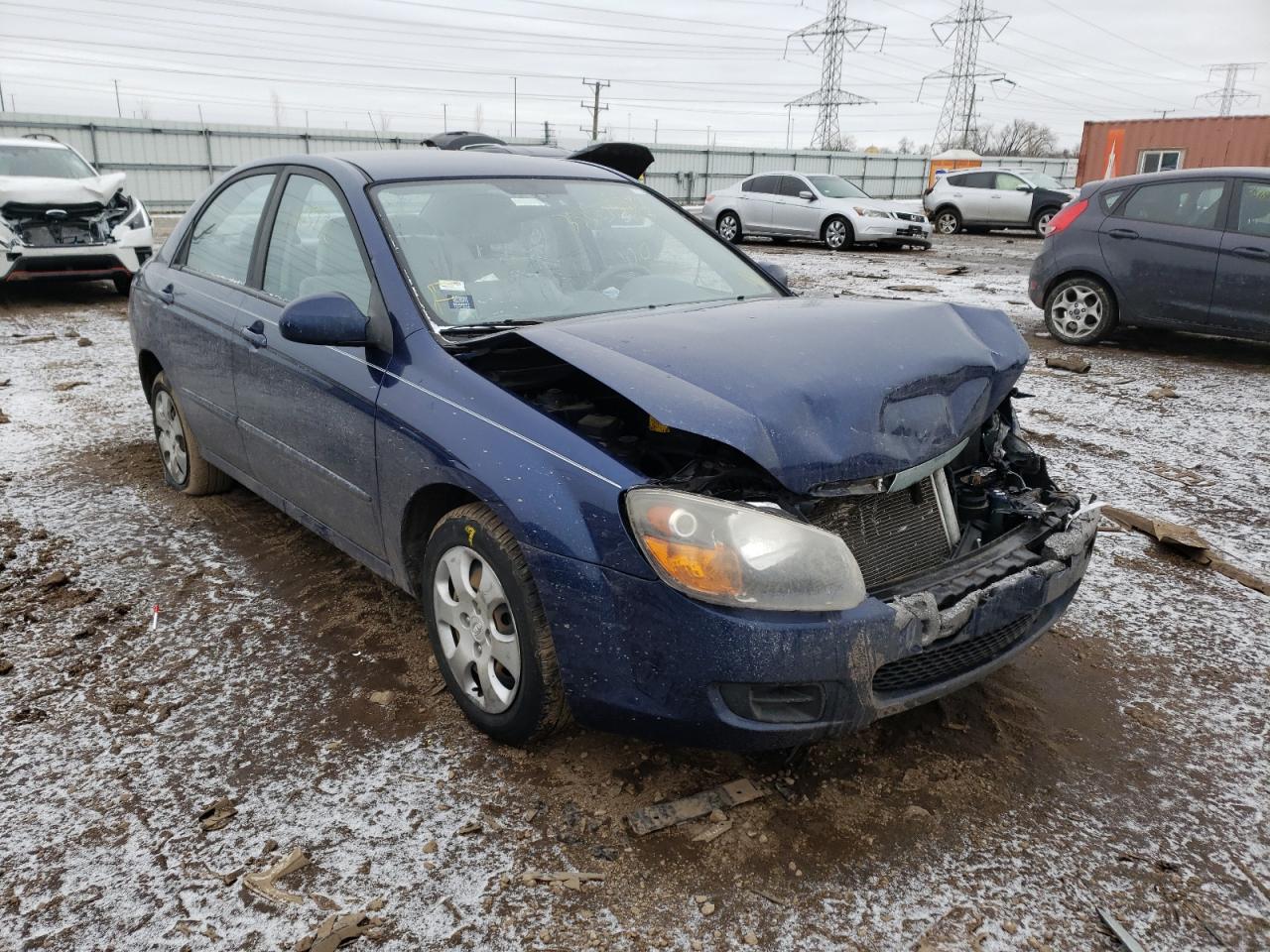 KIA SPECTRA EX 2009 with VIN KNAFE221595635712 - Photo from auction