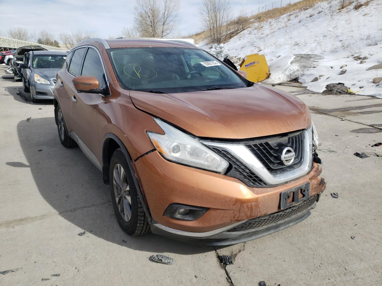 NISSAN MURANO S 2016 with VIN 5N1AZ2MH7GN110560 - Photo from auction