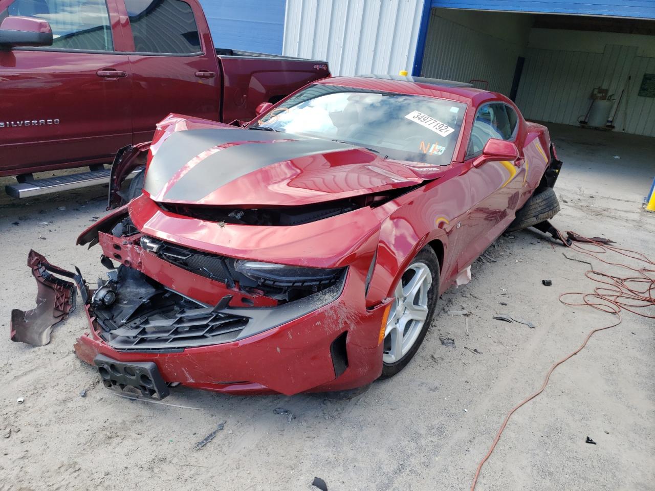 Photo 2 from auction – 2019 CHEVROLET CAMARO LT with VIN 1G1FD1RS2K0128664