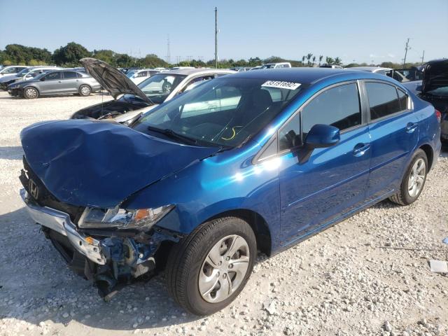 Photo 2 from auction – 2013 HONDA CIVIC LX with VIN 2HGFB2F51DH580901