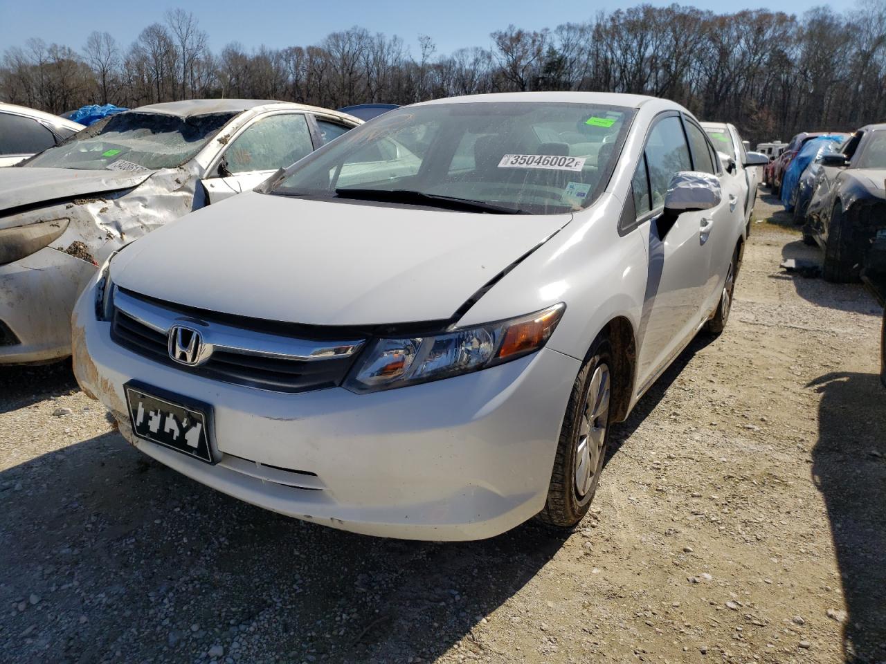 Photo 2 from auction – 2012 HONDA CIVIC LX with VIN 2HGFB2F54CH607474