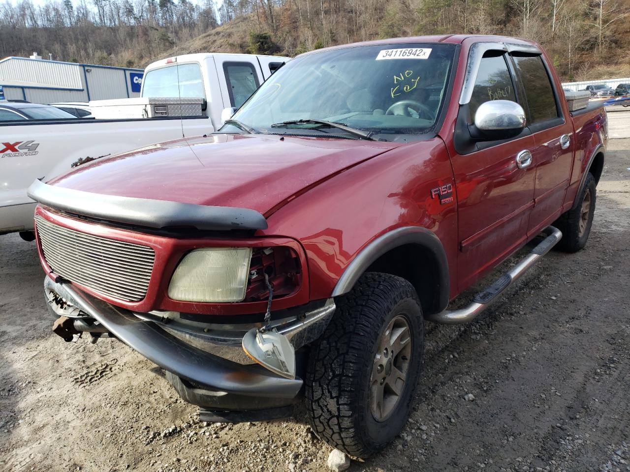 Photo 2 from auction – 2002 FORD F150 SUPER with VIN 1FTRW08L12KA21533
