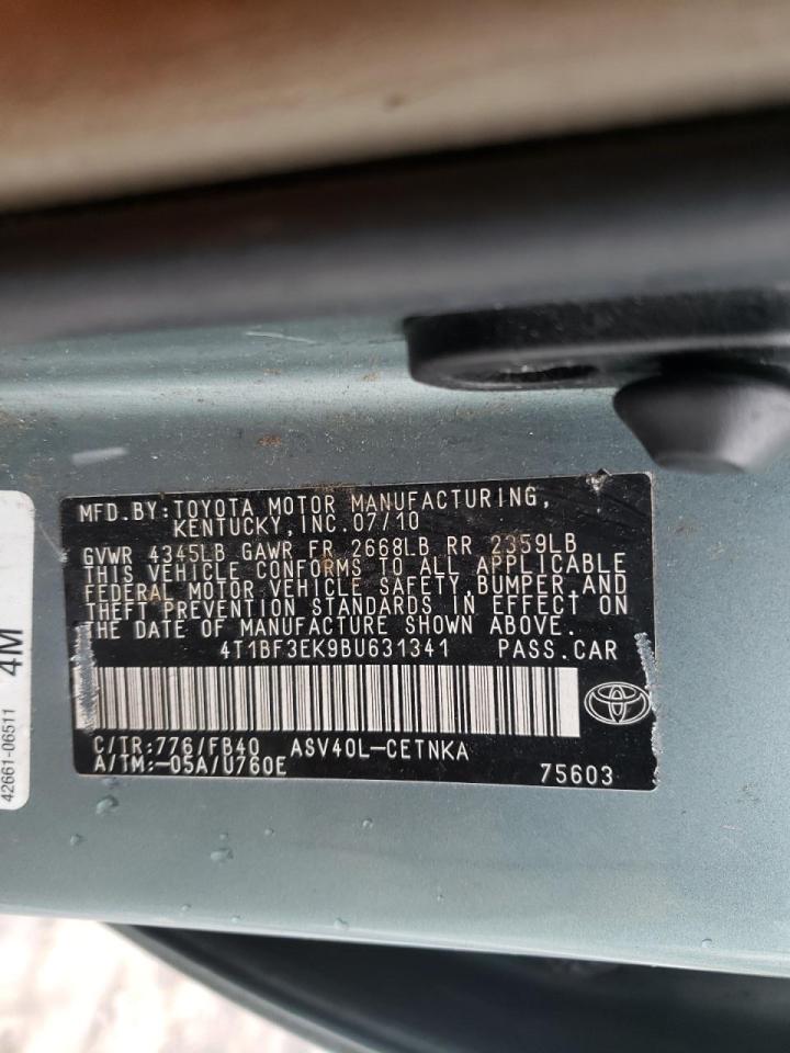 Photo 10 from auction – 2011 TOYOTA CAMRY BASE with VIN 4T1BF3EK9BU631341