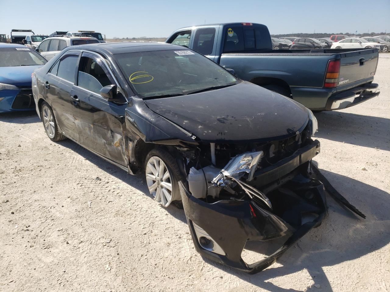 TOYOTA CAMRY HYBR 2013 with VIN 4T1BD1FK7DU070133 - Photo from auction