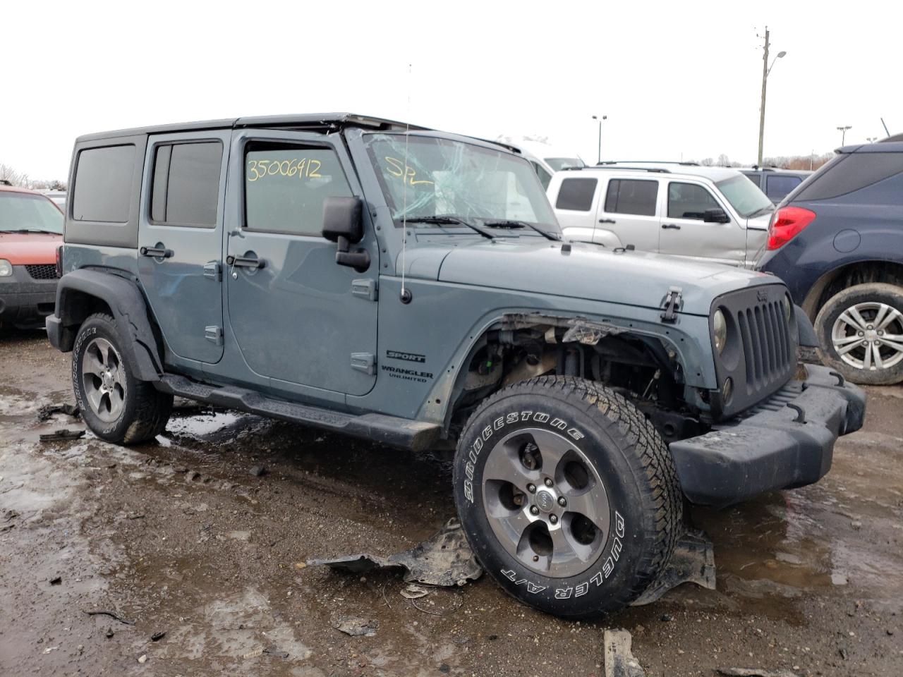 Photo 1 from auction – 2014 JEEP WRANGLER U with VIN 1C4BJWDG0EL127045