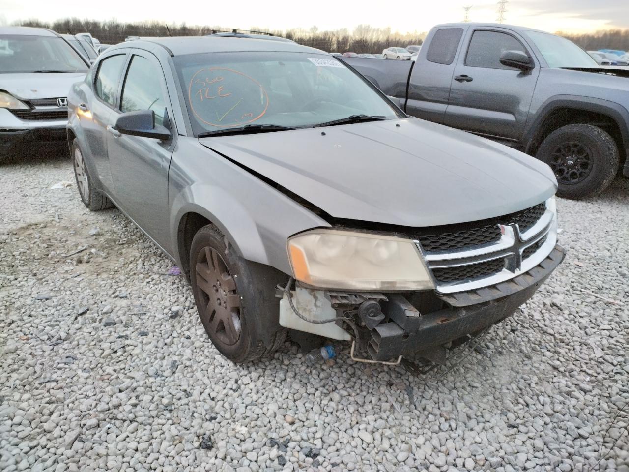 DODGE AVENGER SE 2012 with VIN 1C3CDZAB3CN186022 - Photo from auction