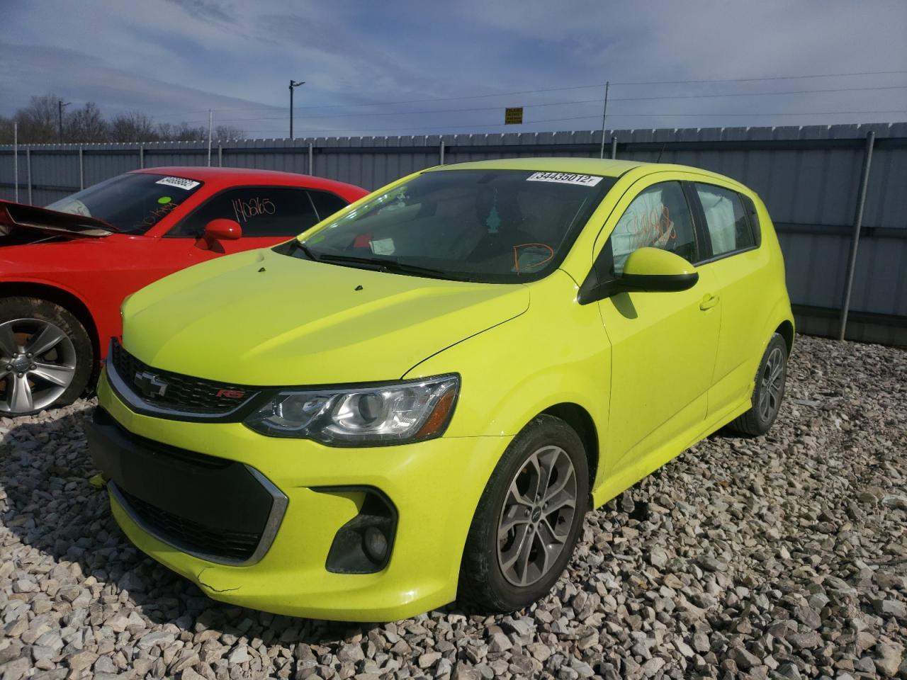 Photo 2 from auction – 2019 CHEVROLET SONIC LT with VIN 1G1JD6SB3K4112497
