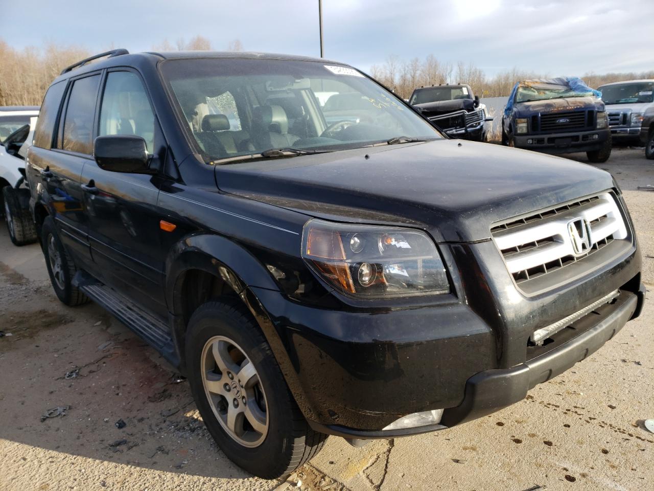HONDA PILOT EXL 2007 with VIN 5FNYF28567B025249 - Photo from auction