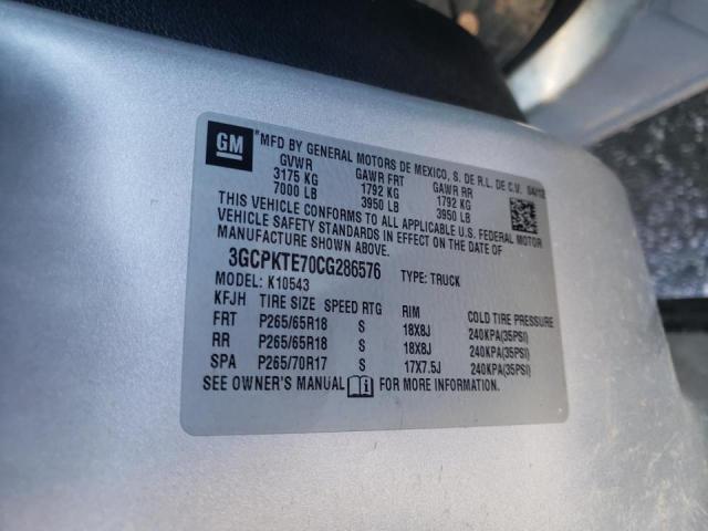 Photo 10 from auction – 2012 CHEVROLET SILVERADO with VIN 3GCPKTE70CG286576