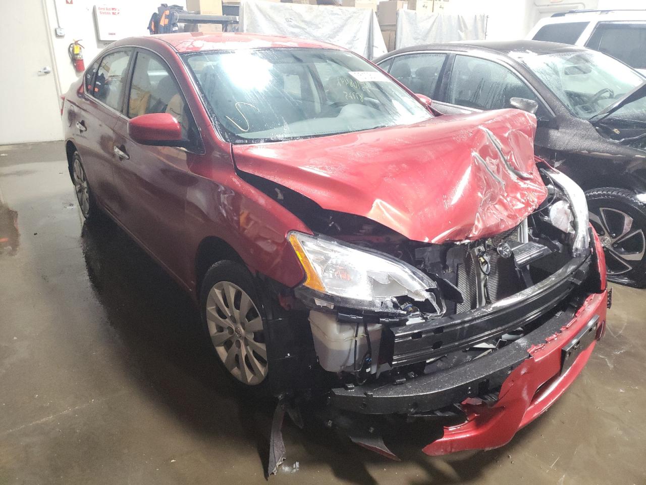 NISSAN SENTRA S 2014 with VIN 3N1AB7AP1EY307583 - Photo from auction