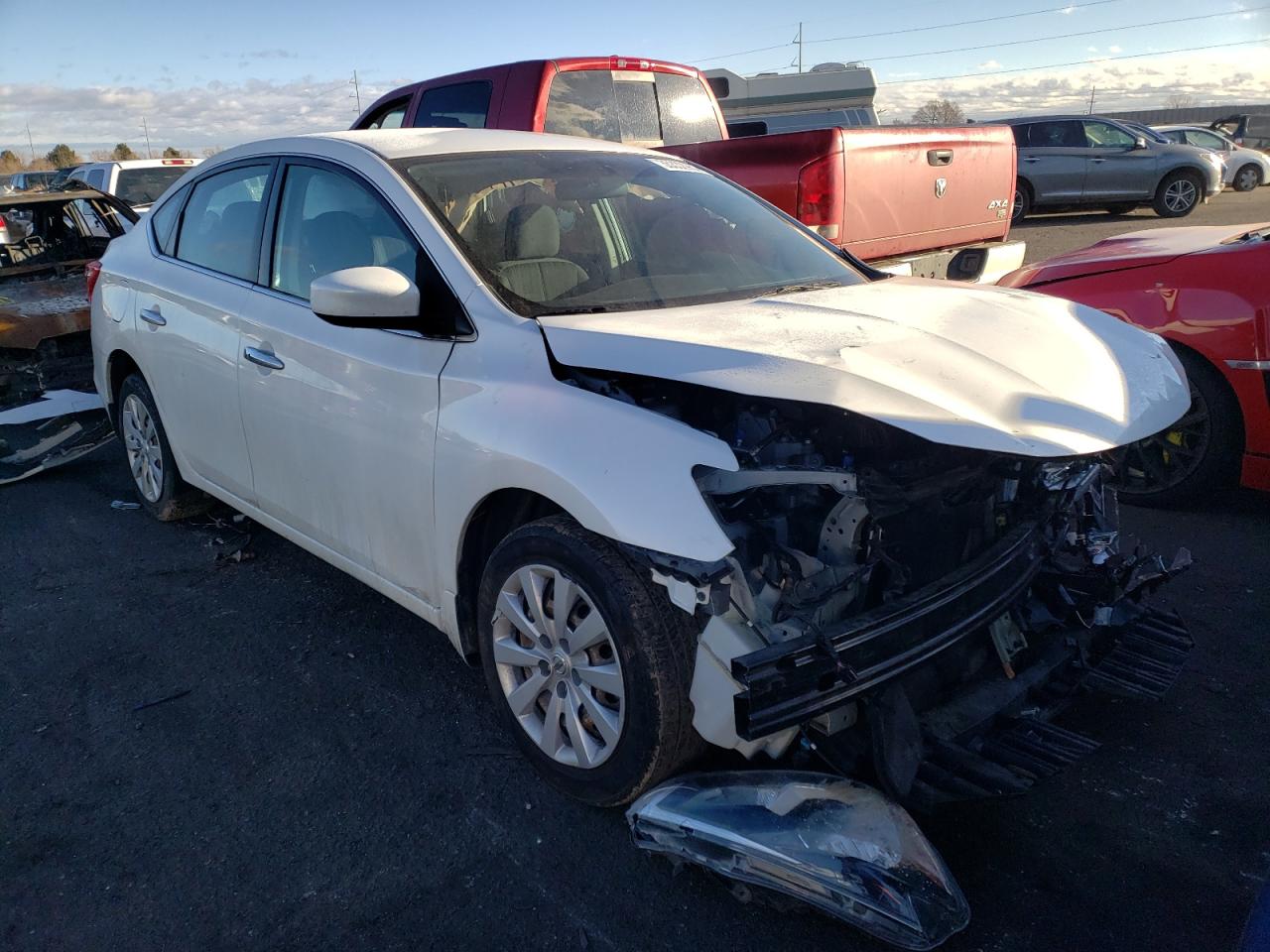 NISSAN SENTRA S 2017 with VIN 3N1AB7AP3HL714211 - Photo from auction
