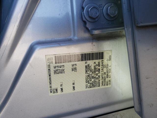 Photo 10 from auction – 2012 NISSAN ALTIMA BAS with VIN 1N4AL2AP7CC161649