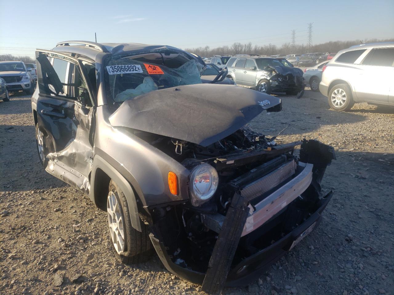 JEEP RENEGADE L 2021 with VIN ZACNJCBB7MPM49059 - Photo from auction