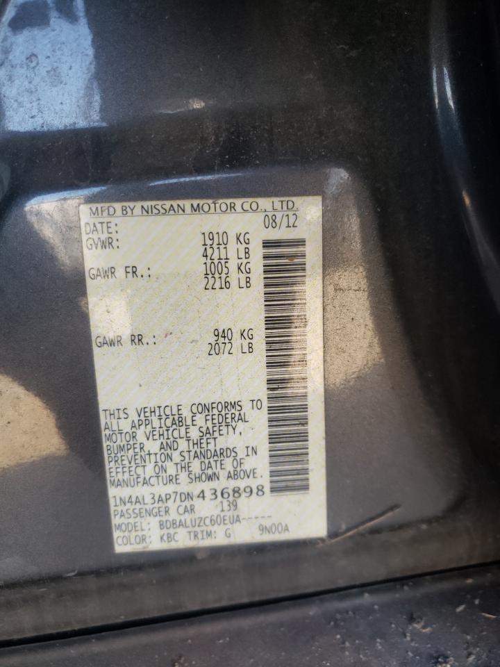 Photo 10 from auction – 2013 NISSAN ALTIMA 2.5 with VIN 1N4AL3AP7DN436898
