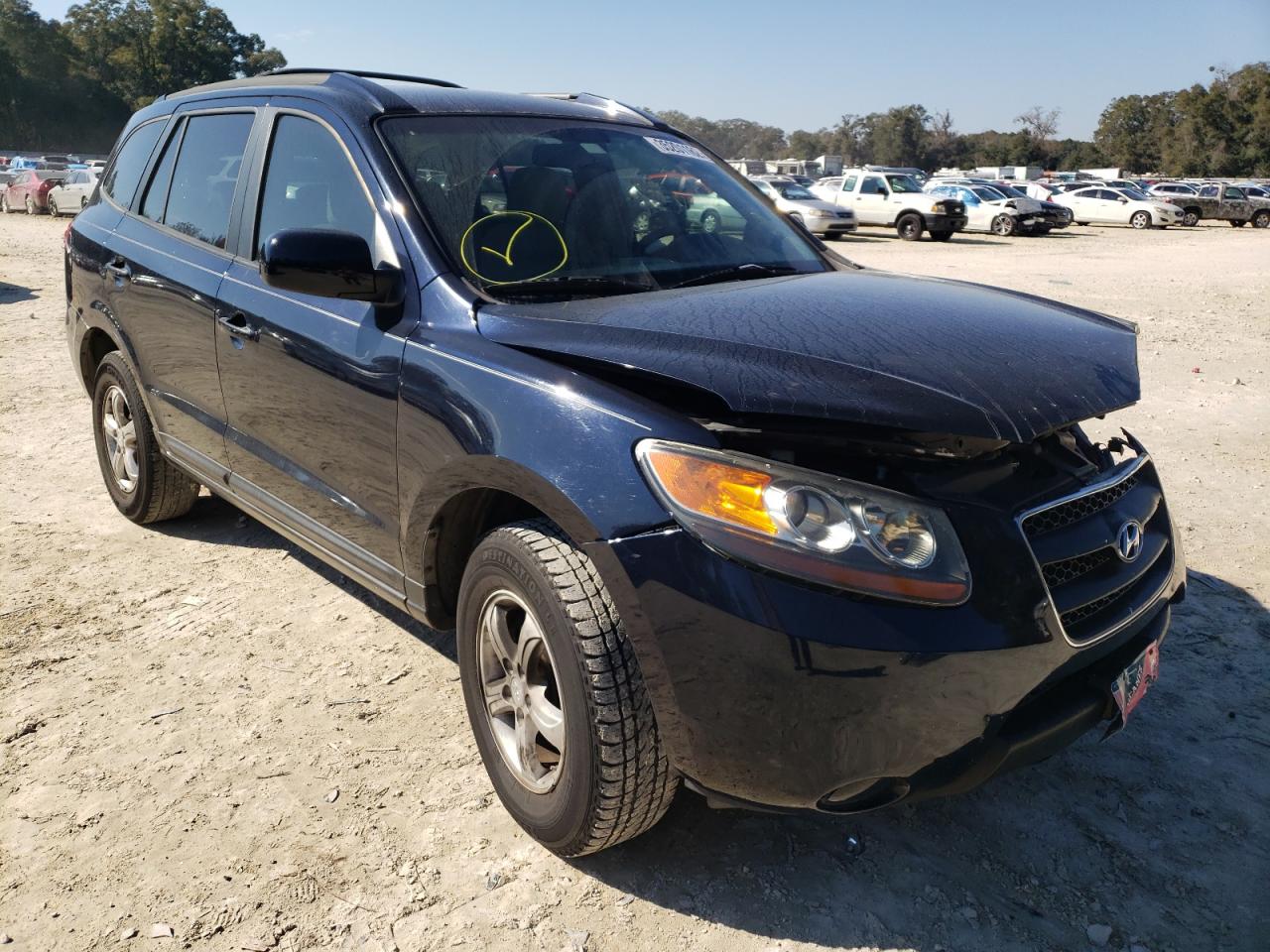HYUNDAI SANTA FE G 2007 with VIN 5NMSG13D97H001733 - Photo from auction