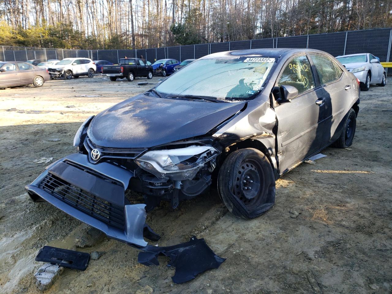 Photo 2 from auction – 2016 TOYOTA COROLLA L with VIN 2T1BURHE9GC641973