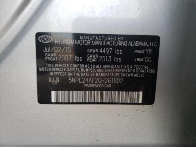 Photo 10 from auction – 2016 HYUNDAI SONATA SE with VIN 5NPE24AF2GH261802