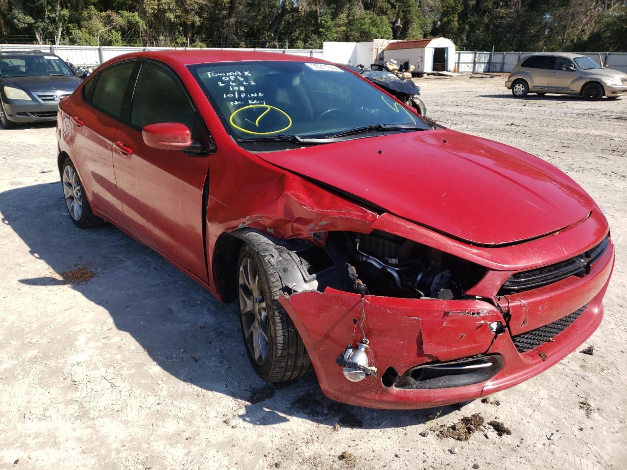 DODGE DART SXT 2013 with VIN 1C3CDFBA0DD339385 - Photo from auction