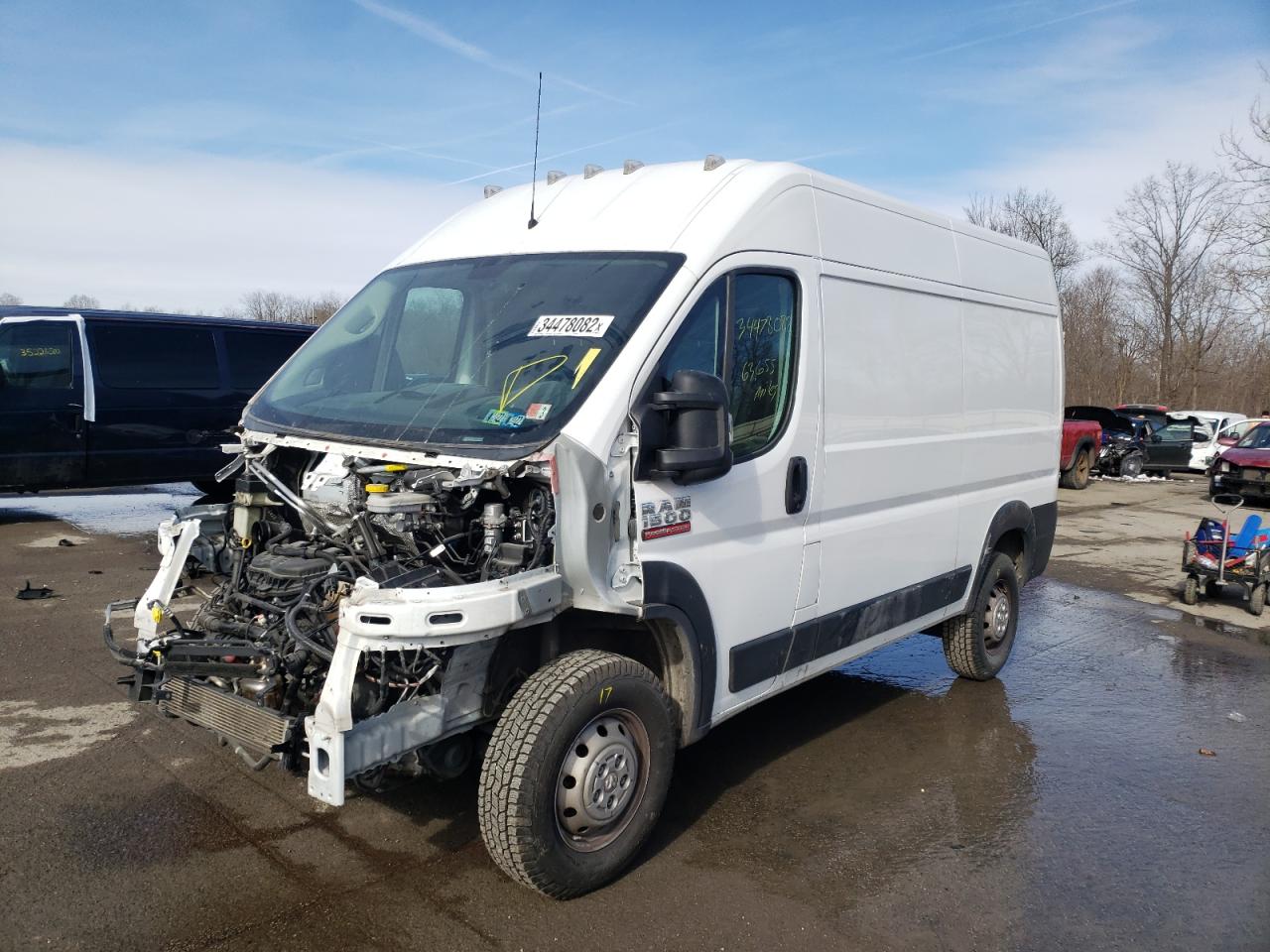 Photo 2 from auction – 2020 RAM PROMASTER with VIN 3C6TRVBG0LE104484