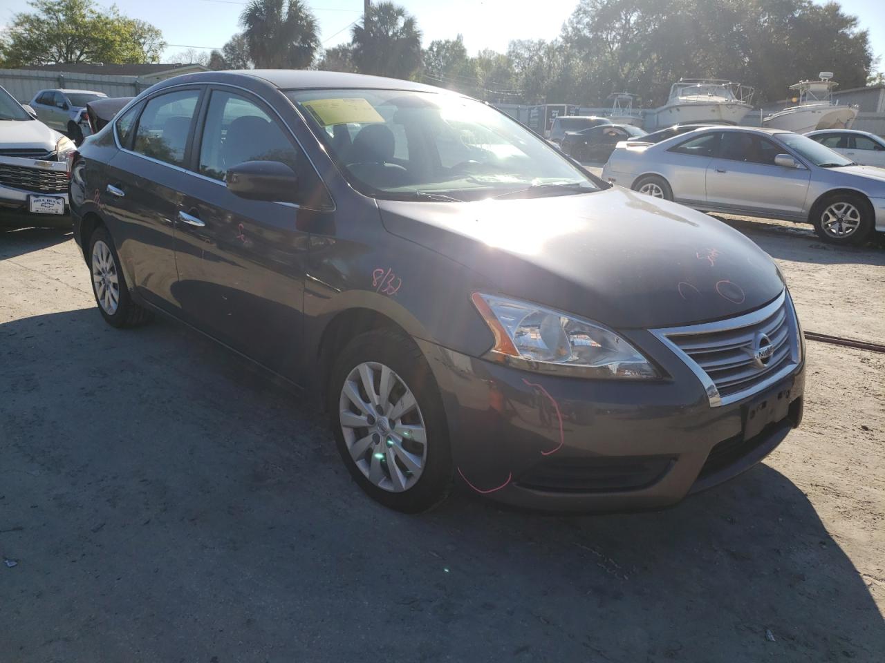 NISSAN SENTRA S 2014 with VIN 3N1AB7AP5EL670935 - Photo from auction