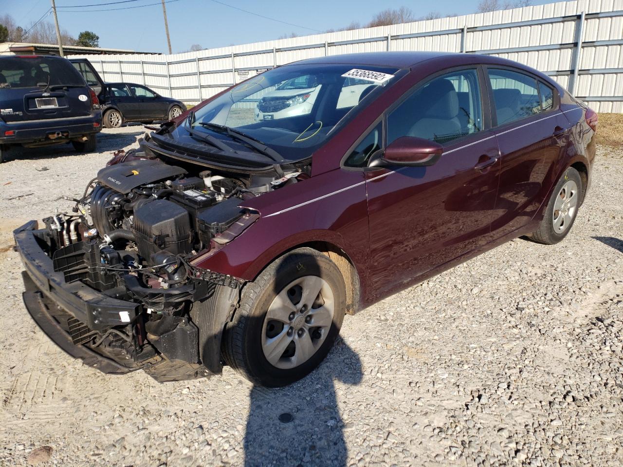 Photo 2 from auction – 2017 KIA FORTE LX with VIN 3KPFL4A75HE016492