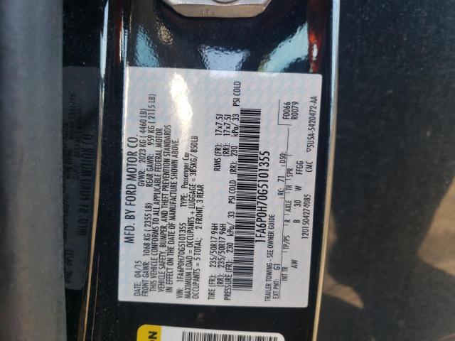 Photo 10 from auction – 2016 FORD FUSION SE with VIN 1FA6P0H70G5101355