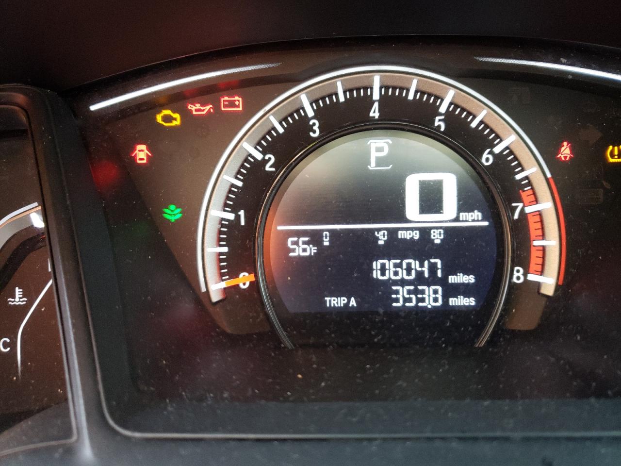 Photo 8 from auction – 2016 HONDA CIVIC LX with VIN 19XFC2F59GE033614