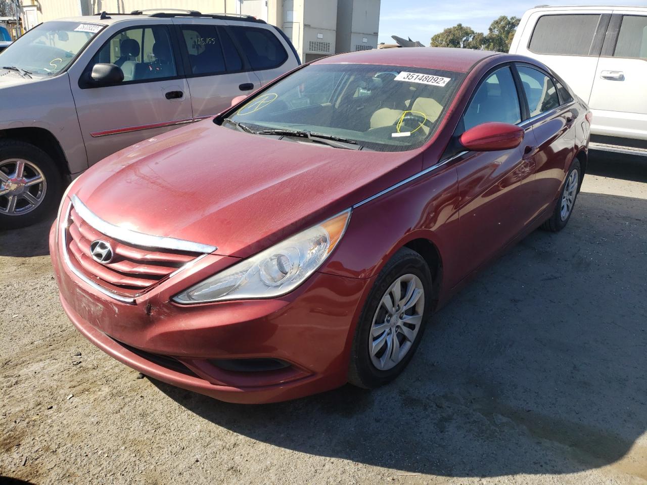 Photo 2 from auction – 2012 HYUNDAI SONATA GLS with VIN 5NPEB4AC6CH378413